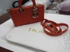 Christian Dior Orange Leather D-JOY Bag (Laredo, TX) - 3
