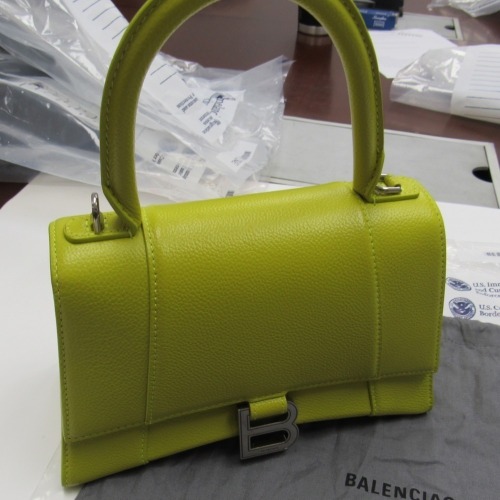 Balenciaga Hourglass Chartreuse Leather Bag (Laredo, TX)