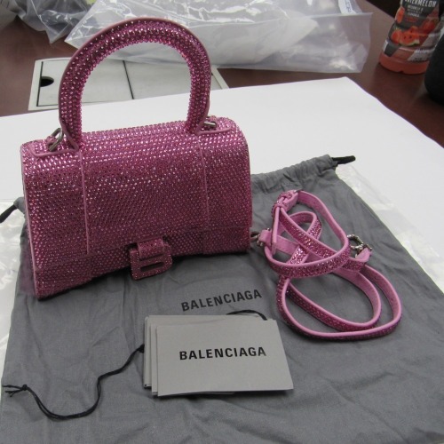 Balenciaga Hourglass Pink Rhinestone Bag (Laredo, TX)