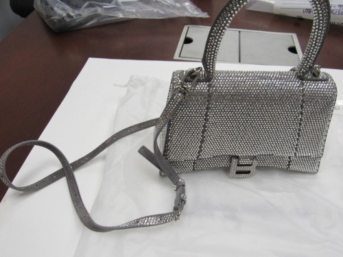 Balenciaga Hourglass Silver Rhinestone Bag (Laredo, TX)