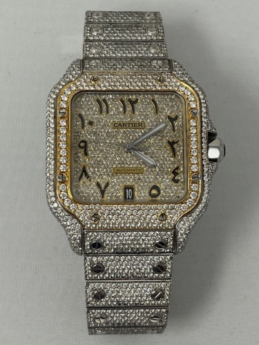 Cartier Santos Stainless Steel & Gold Tone Watch (Riverside, CA)