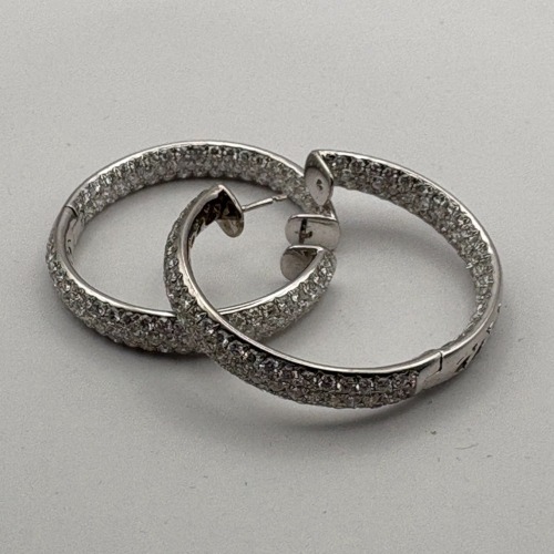 18K Gold & Diamond Earrings (Riverside, CA)