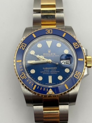 Rolex Submariner "Blusey" Stainless & 18K Gold Watch (Riverside, CA)