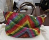 Valentino Garavani Roman Stud Rainbow Raffia Large Tote Ba (Laredo, TX) - 3