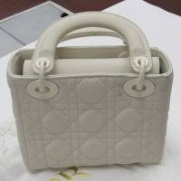 Christian Dior Calfskin Latte Cannage Diamond Quilted Mini Lady Bag (Laredo, TX)