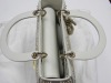 Christian Dior MY ABC Dior Lady Dior Calfskin Latte Cannage Motif with Resin Pearls Purse (Laredo, TX) - 5