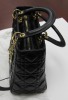 Christian Dior Black Calfskin Cannage Diamond Quilted Lady Bag (Laredo, TX) - 4