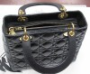 Christian Dior Black Calfskin Cannage Diamond Quilted Lady Bag (Laredo, TX) - 5