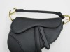 Christian Dior Black Leather Saddle Bag Purse (Laredo, TX) - 2
