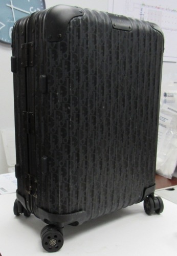 Christian Dior Black Monogram 4-Wheel Rimowa Cabinl Suitcase (Laredo, TX)