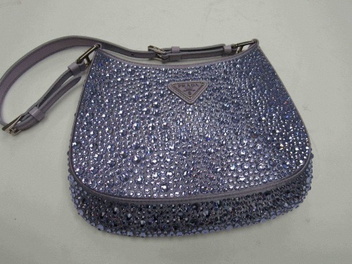Prada Cleo Rhinestone Bag with Lilac Trim (Laredo, TX)