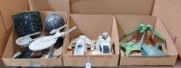 (3) Ctns Star Trek Model Ships & More