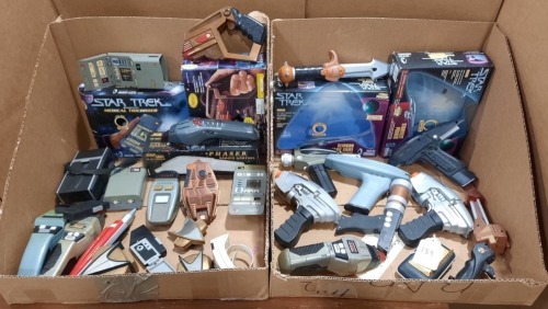 (2) Ctns Star Trek Blasters & More