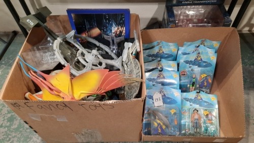 (2) Ctns Toys, Parts & Sea Quest Action Figures & More