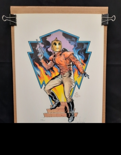 Dave Stevens Rocketeer Illustration, Signed