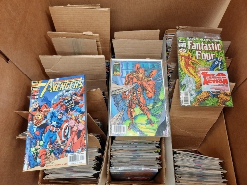 (3) Ctns of Marvel Comics, Assorted