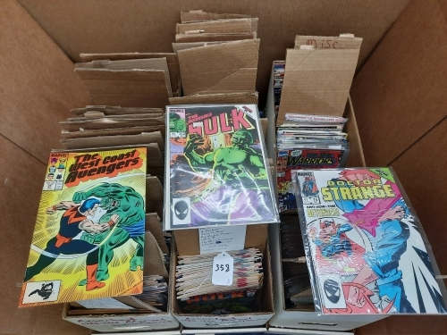 (3) Ctns of Marvel Comics, Assorted