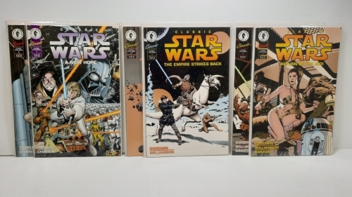 Classic Star Wars: A New Hope, The Empire Strikes Back, & Return of The Jedi Comics