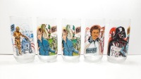 (5) Vintage 1980 Star Wars Empire Strikes Back Burger King Coca-Cola Glasses