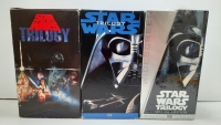 (3) Star Wars Trilogy VHS Sets