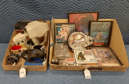 (2) Ctns Star Wars Toys, Photos, & Memorabilia