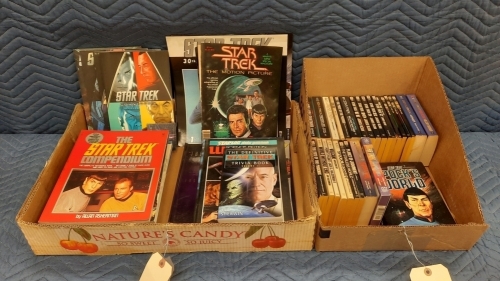 (2) Ctns Assorted Star Trek Books