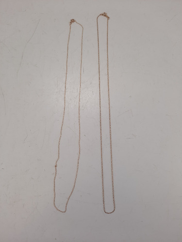 (2) 10K Gold Chains