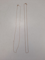 (2) 10K Gold Chains