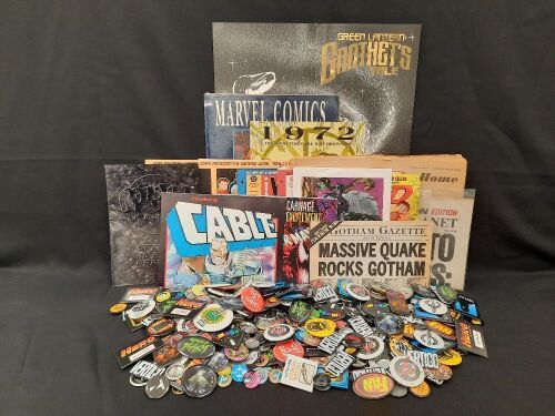 Comic Posters & Pins, Assorted