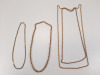 (4) Gold-Tone Chains
