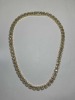 A 13-14K Yellow Gold and Natural Diamond Tennis Necklace (Pompano Beach, FL)