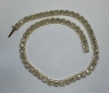 A 13-14K Yellow Gold and Natural Diamond Tennis Necklace (Pompano Beach, FL) - 3