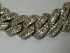 14K Yellow Gold and Natural Diamond Cuban Link Bracelet (Pompano Beach, FL) - 7