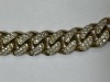 A 12K Yellow Gold and Natural Diamond Cuban Link Necklace (Pompano Beach, FL) - 2