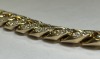 A 12K Yellow Gold and Natural Diamond Cuban Link Necklace (Pompano Beach, FL) - 3