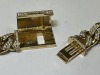 A 12K Yellow Gold and Natural Diamond Cuban Link Necklace (Pompano Beach, FL) - 5