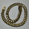 A 12K Yellow Gold and Natural Diamond Cuban Link Necklace (Pompano Beach, FL) - 6