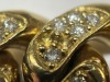 A 12K Yellow Gold and Natural Diamond Cuban Link Necklace (Pompano Beach, FL) - 7