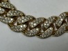14K Yellow gold and Natural Diamond Cuban Link Bracelet (Pompano Beach, FL) - 2