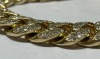 14K Yellow gold and Natural Diamond Cuban Link Bracelet (Pompano Beach, FL) - 3