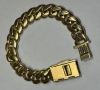 14K Yellow gold and Natural Diamond Cuban Link Bracelet (Pompano Beach, FL) - 7