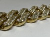 A 14K Yellow Gold and Natural Diamond Cuban Link Necklace (Pompano Beach, FL) - 3