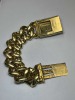 A 14K Yellow Gold and Natural Diamond Cuban Link Necklace (Pompano Beach, FL) - 9