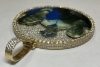 14K Rose Gold and Natural Diamond Circular Photo Pendant (Pompano Beach, FL) - 8