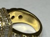 A 14K Yellow Gold and Natural Diamond Rectangular Cluster Ring (Pompano Beach, FL) - 5