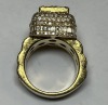 A 14K Yellow Gold and Natural Diamond Rectangular Cluster Ring (Pompano Beach, FL) - 7