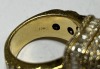 A 14K Yellow Gold and Natural Diamond Rectangular Cluster Ring (Pompano Beach, FL) - 8