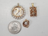 (3) Gold-Tone Pendants - 2