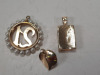 (3) Gold-Tone Pendants - 3