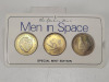 (7) Danbury Mint "Men in Space" Special Mint Edition Commemorative Coins - 12